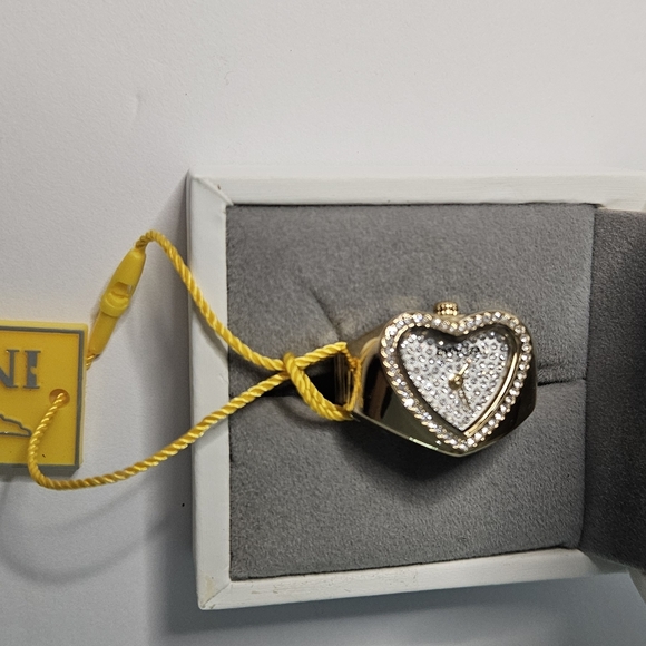 Invicta Jewelry - NEW! Invicta Women's Ring Watch Heart Mini Gold Crystals Gift 18.5 mm - $199